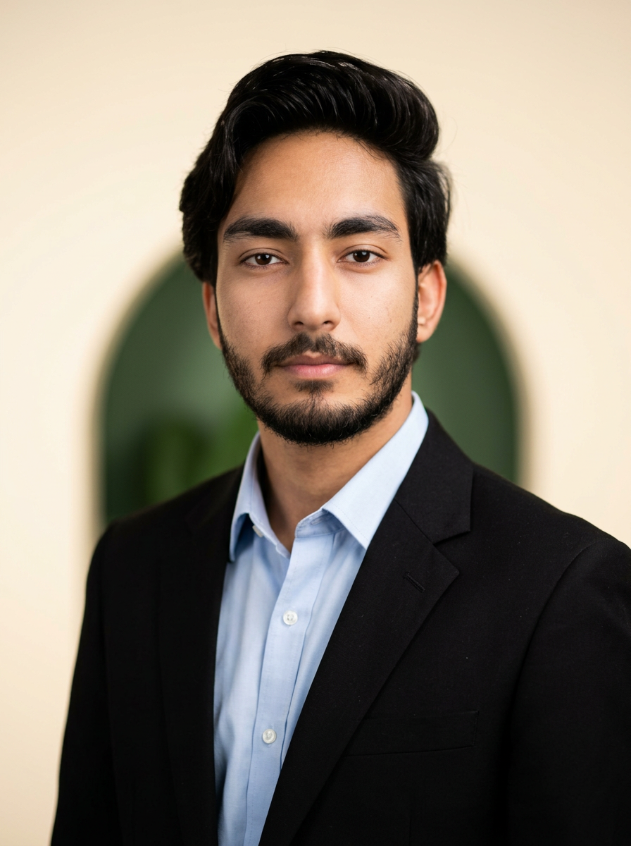 Professional portrait of Zain Ul Abideen